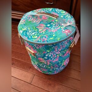 Lily Pulitzer Vibrant Floral Beach Cooler Bag with Handle